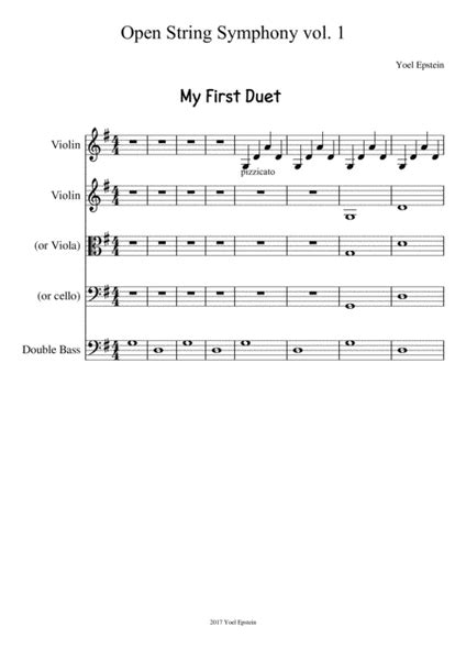 Open-string Symphony: Easy Ensemble Pieces On Open Strings (Volume 1)